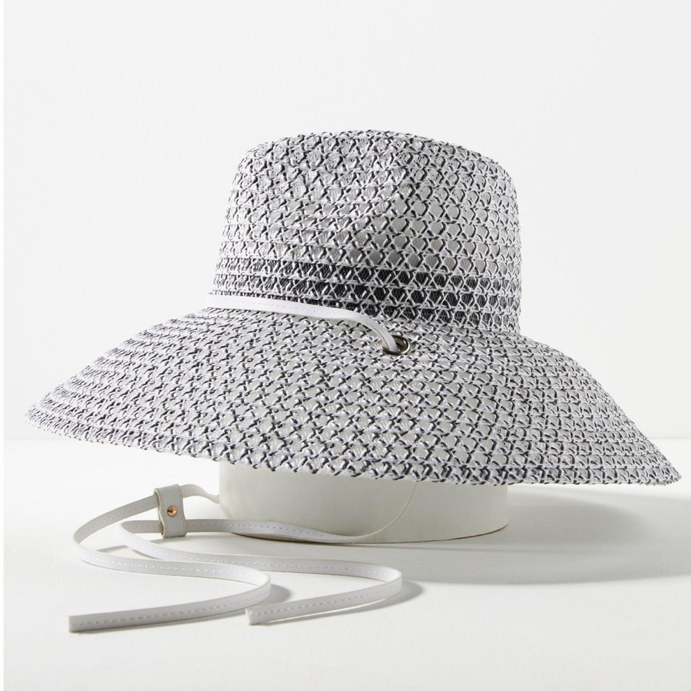 Anthropologie Sheer Lifeguard Rancher Travel Hat